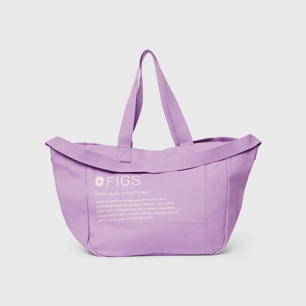 FIGS Lavender Dew Canvas Tote